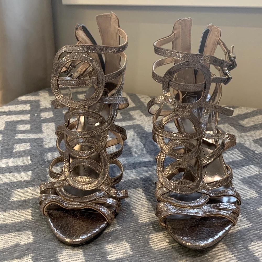 BCBG caged stilettos- worn once!